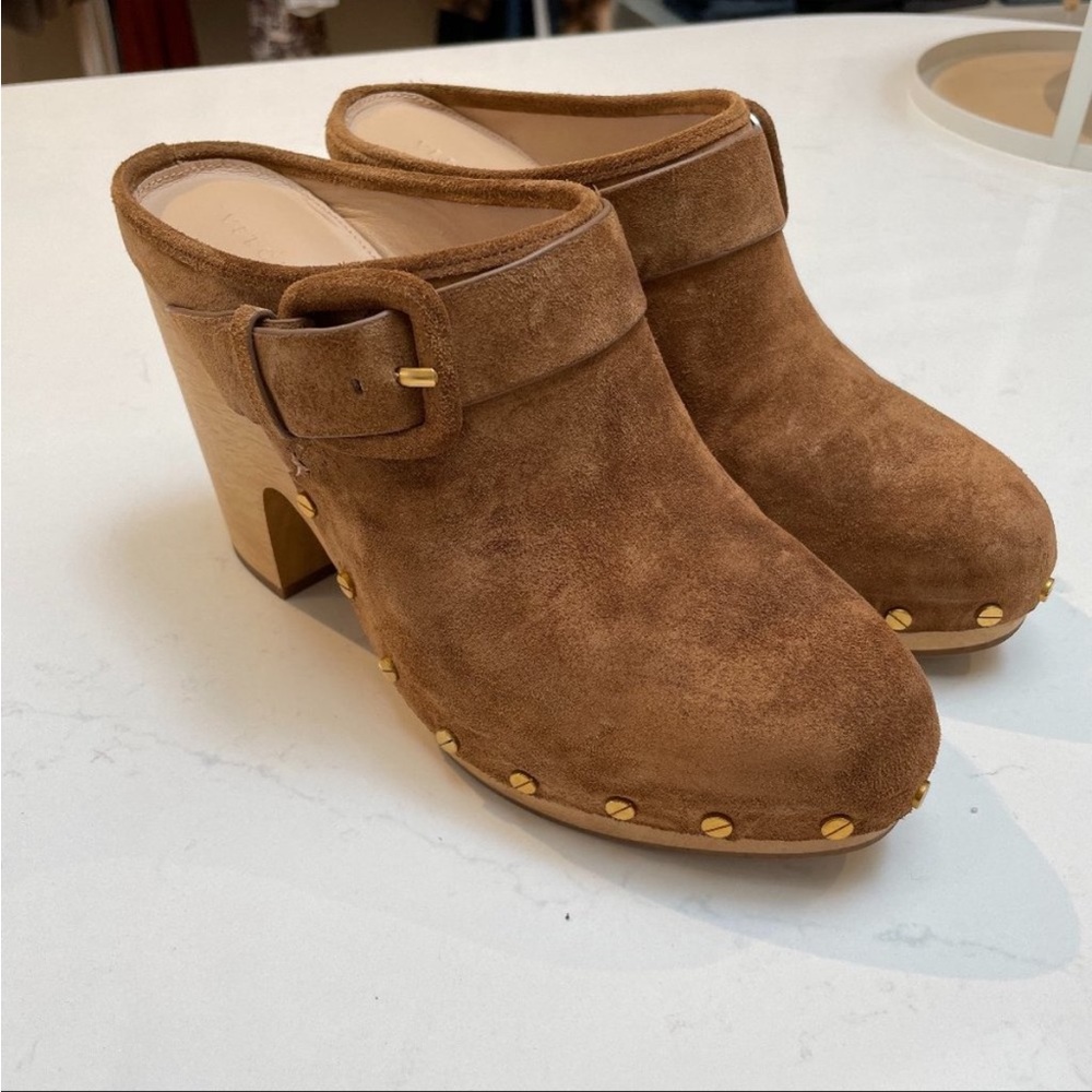 Veronica Beard Dacey Clog in Pecan (8.5)